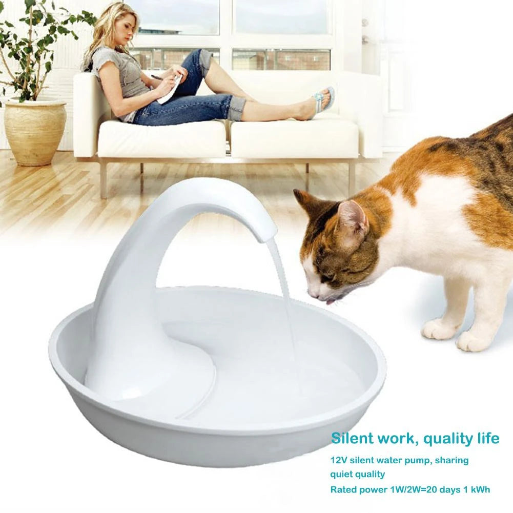 Swan Shaped Pet Cat Dog Water Dispenser Feeding