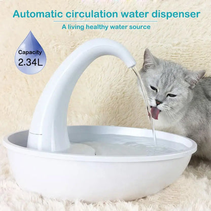 Swan Shaped Pet Cat Dog Water Dispenser Feeding